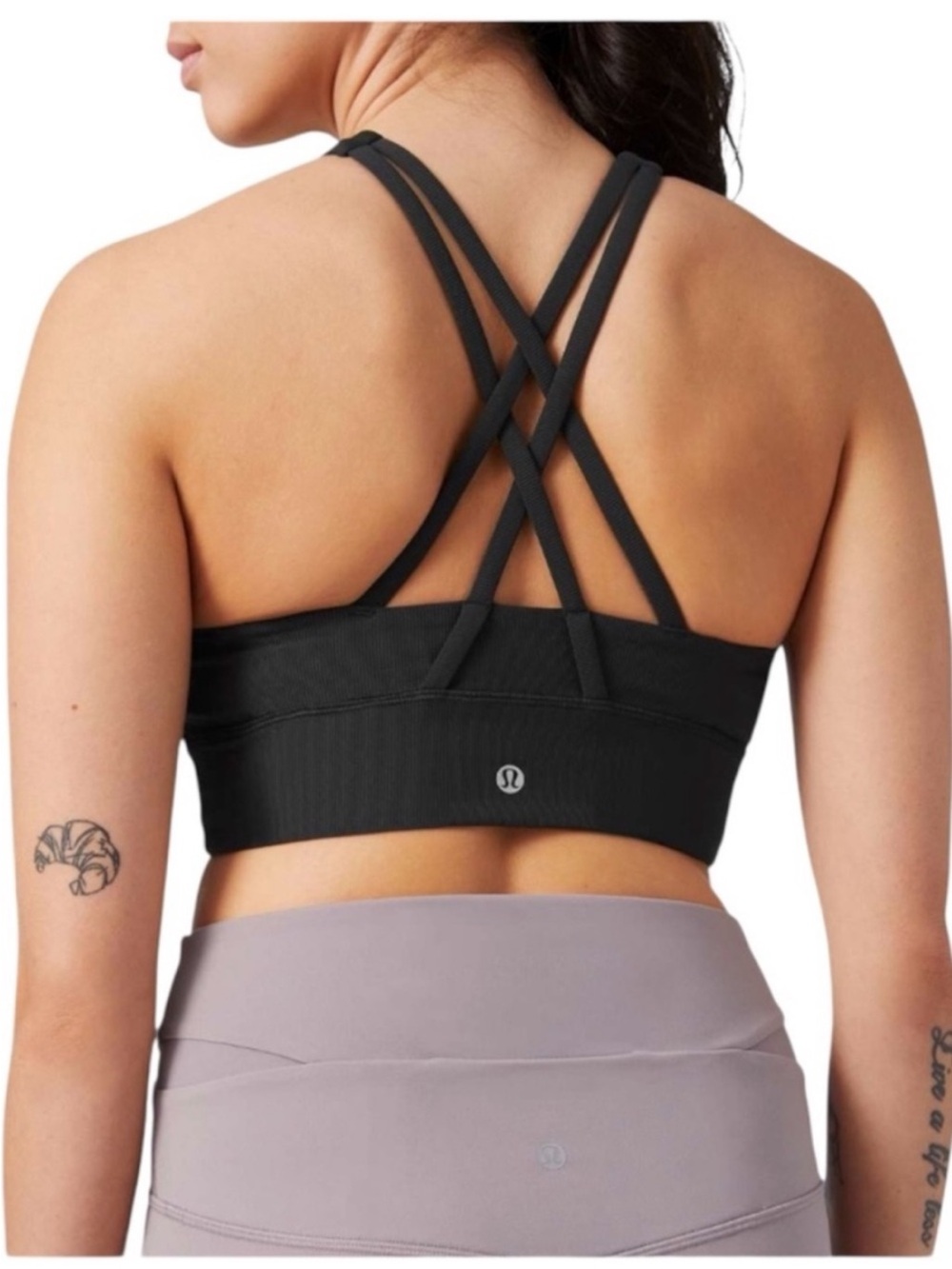 Lululemon Energy Bra High Neck Long Line Rib *medium
Support Size 6